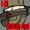 I love Snively Ass! Button made by Spug.