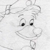 Baloo, smiling